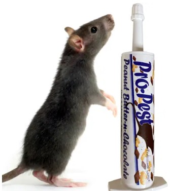 Pro-Pest Rat & Mouse Lure Peanut Butter-n-Chocolate- Prof 32 cc Syringe